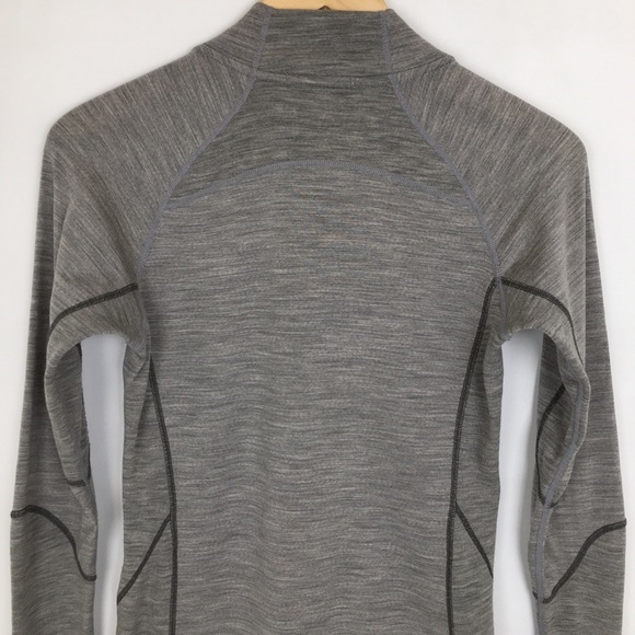 Smartwool PhD Wool Top Long Sleeve Half Zip Pullover Women's Sz Small Black Gray - Picture 12 of 13